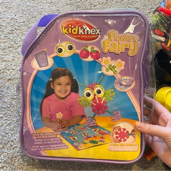 K’nex Building Block Piece Set Lot Flower Fairy Car Wheels Eye Ball Toy - Picture 2 of 6